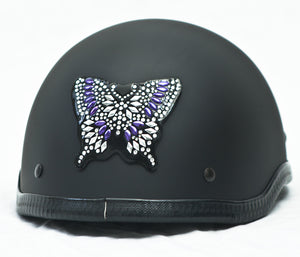 Rhinestone Helmet Patch Butterfly