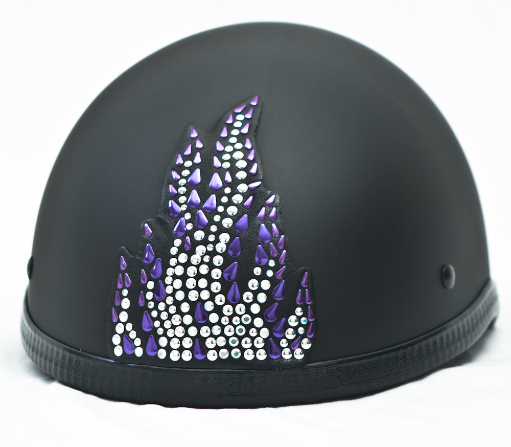 bling motorcycle helmet covers Rhinestone Helmet Patch Small Flame – Warhawk Customs