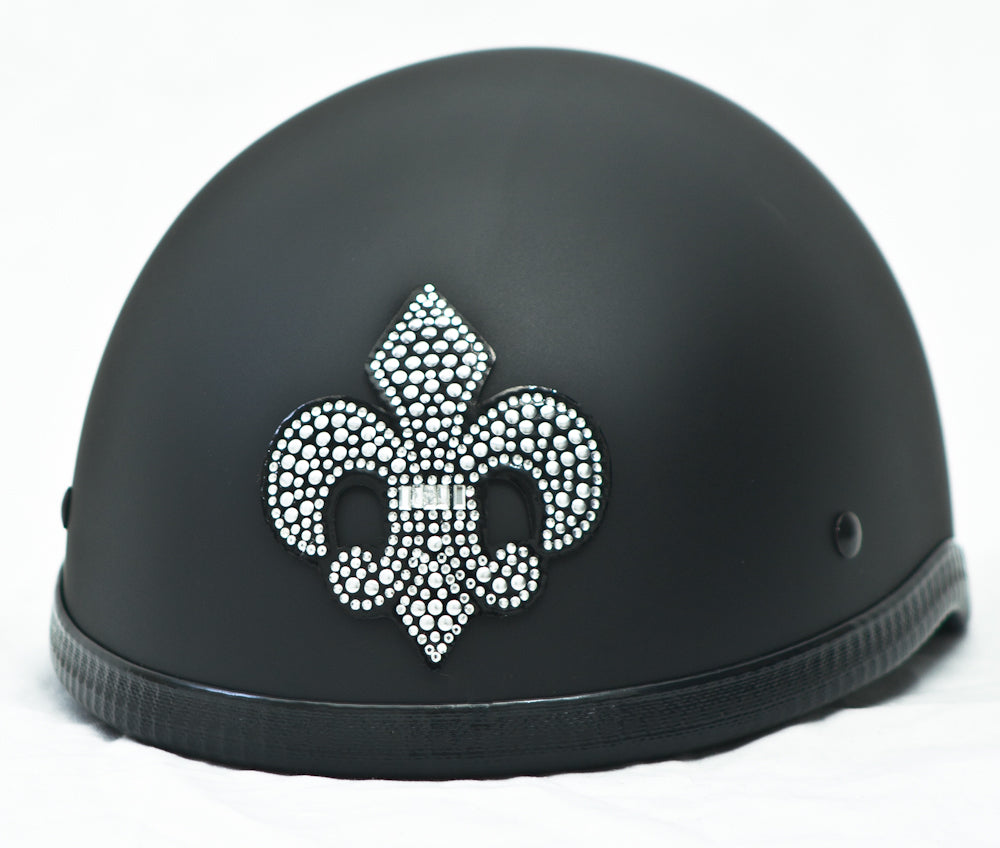 Rhinestone Helmet Patch Fleur De Lis