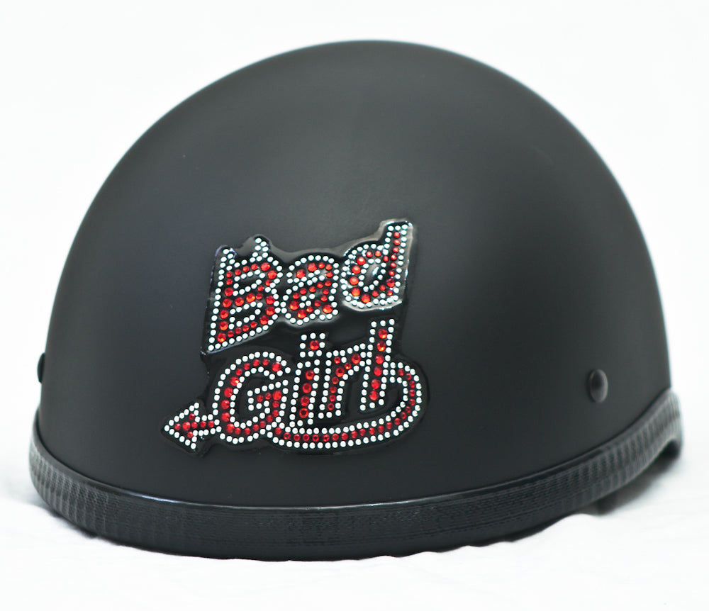 Rhinestone Helmet Patch Bad Girl