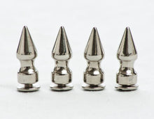 Screw On 1" Chrome Plated Pewter Spikes (4 pack)