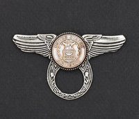 Sunglass Holder Pin Winged US Air Force
