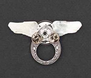 Sunglass Holder Pin Winged Celtic Cross
